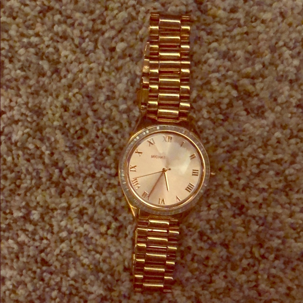 Rose gold Michael kors watch